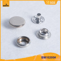 4 Teil Ring Metall Snap Button BM10200 # Qualität Wahl